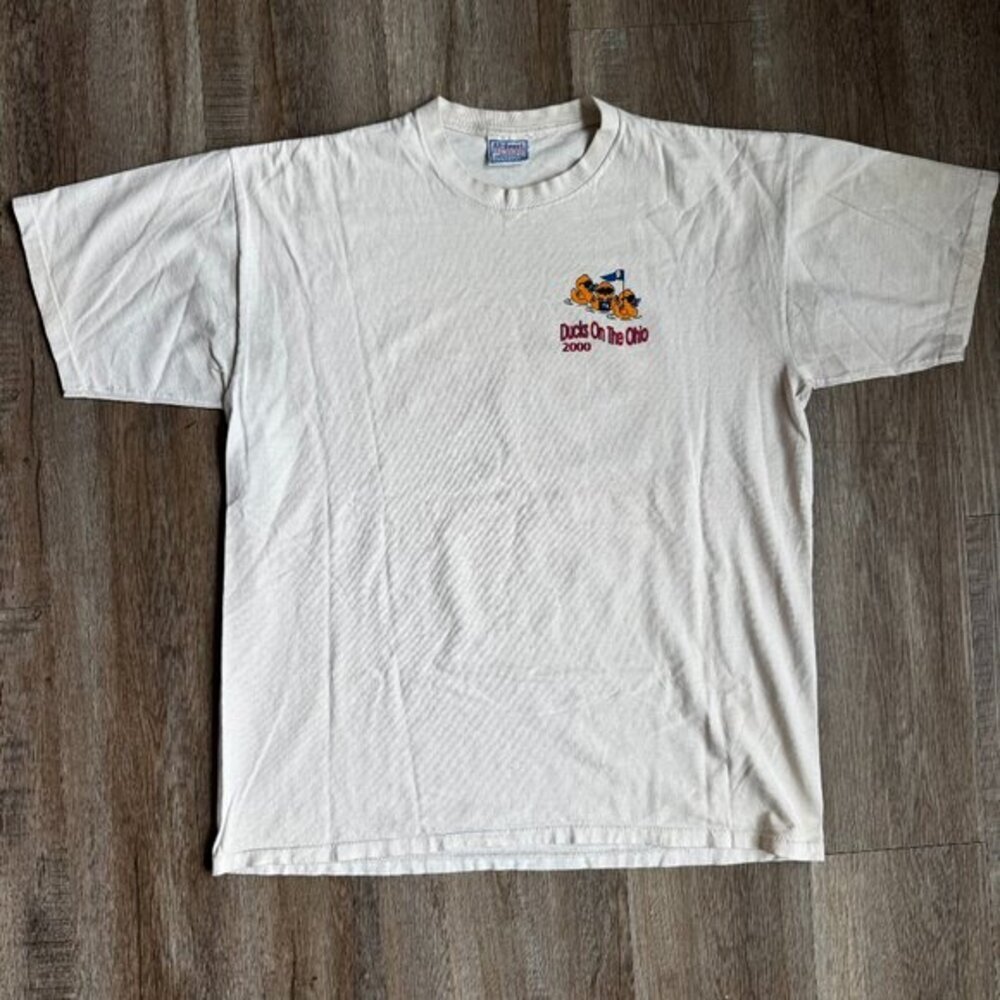 Vintage Y2K Goodwill Ducks on the Ohio Indiana T-Shirt - size XL